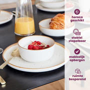 thumbnail: Cosy & Trendy Serviesset Baltic Vanilla 18-delig / 6 personen - 6 dinerborden, 6 ontbijtborden en 6 kommen