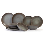 thumbnail: Cosy & Trendy Serviesset Urban 12-delig / 4 personen - 4 dinerborden, 4 ontbijtborden en 4 diepe borden