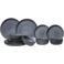 Cosy & Trendy Serviesset Kentucky Grey 12-delig / 4 personen -  4 dinerborden, 4 ontbijtborden en 4 kommen