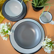 thumbnail: Cosy & Trendy Serviesset Speckle - Wit 18-delig / 6 personen - 6 dinerborden, 6 diepe borden en 6 ontbijtborden