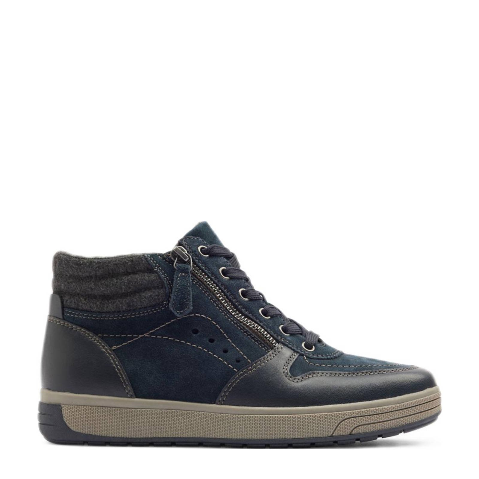 Medicus leren sneakers donkerblauw wehkamp