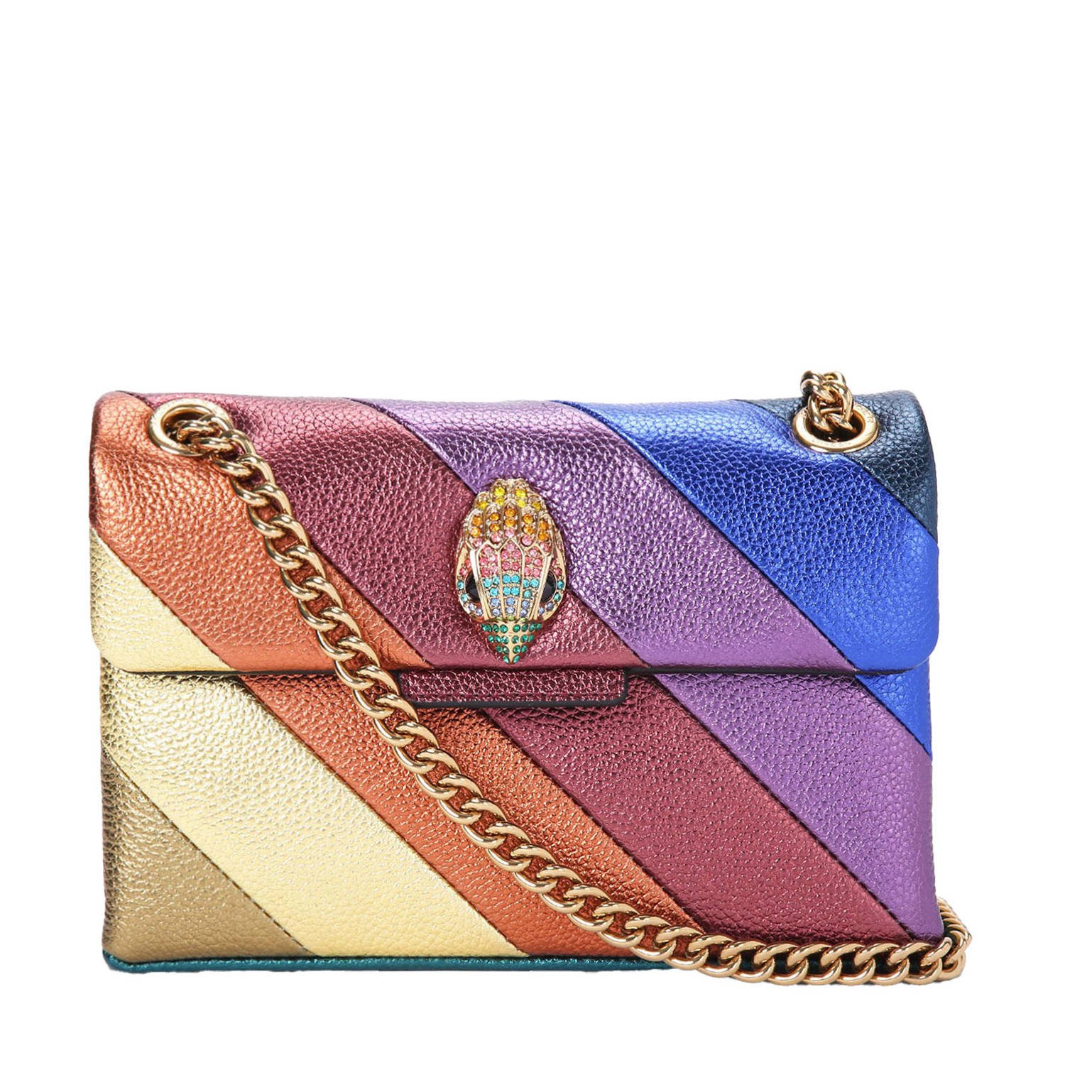 Kurt Geiger leren crossbody tas Mini Kensington multi