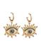 Kurt Geiger oorbellen Eye Huggie met strass goudlkeurig