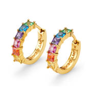 thumbnail: Kurt Geiger oorbellen Crystal Huggie met strass goudkleurig