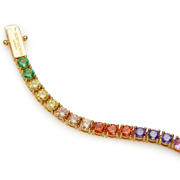 thumbnail: Kurt Geiger armband Tennis met strass goudkleurig