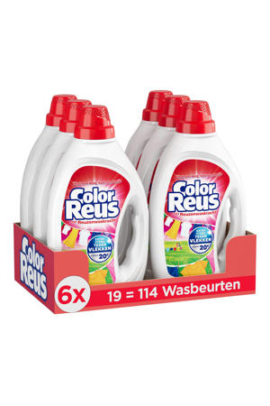 Gel - vloeibaar wasmiddel - gekleurde was - 6 x 19 wasbeurten - voordeelverpakking - 114 wasbeurten