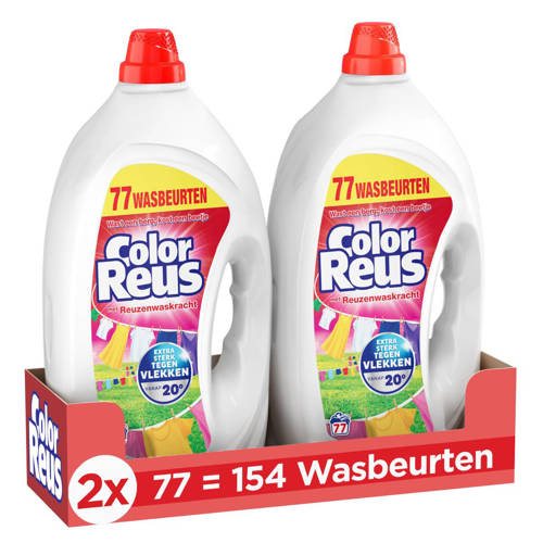 Witte Reus Color Reus Vloeibaar gel wasmiddel - gekleurde was - voordeelverpakking - 154 wasbeurten afbeelding