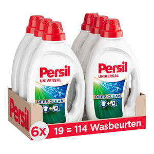 Wehkamp Persil Gel Universal - vloeibaar wasmiddel - Universal - voordeelverpakking - 6 x 19 wasbeurten - 114 wasbeurten aanbieding