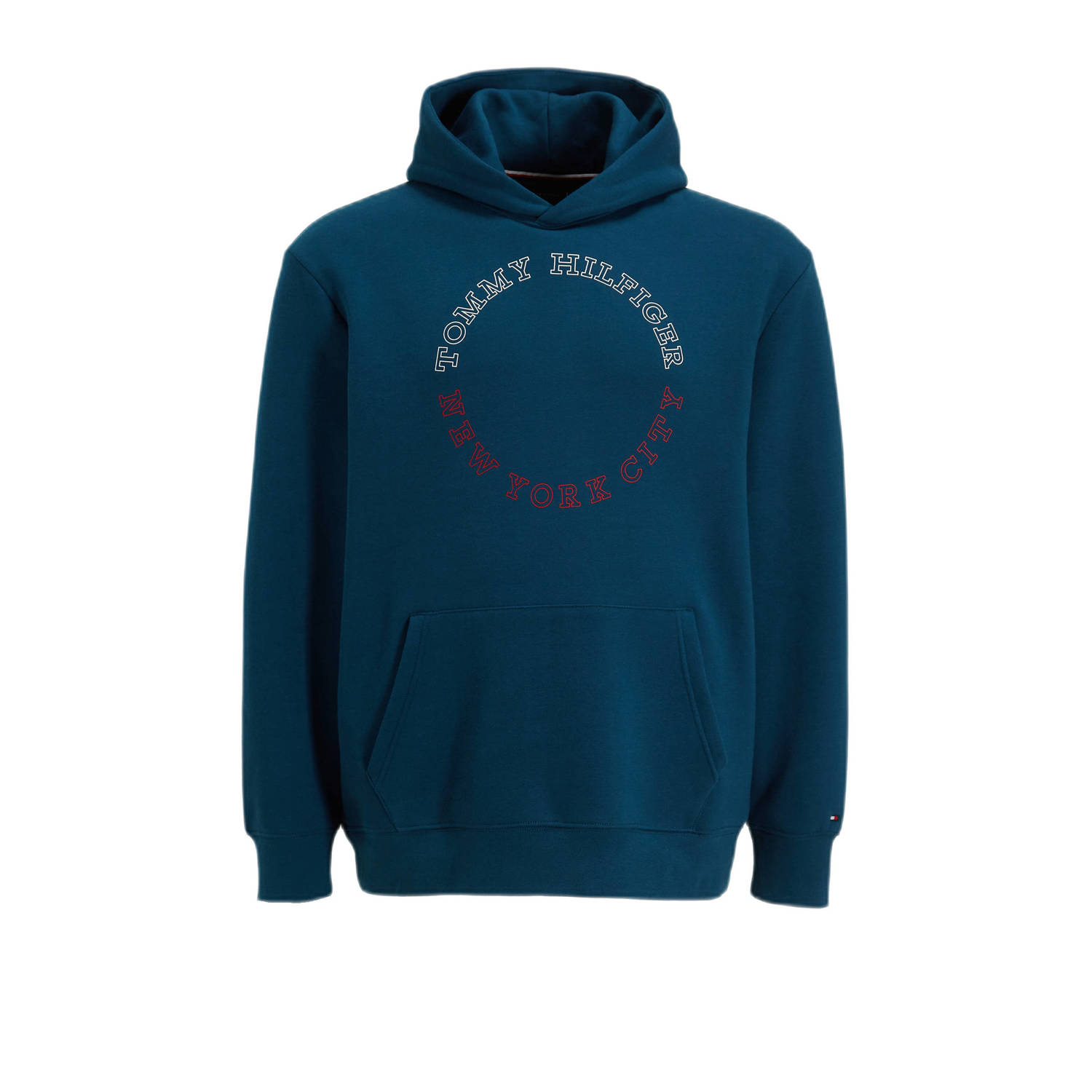 Tommy Hilfiger Big & Tall hoodie Plus Size met printopdruk deep indigo