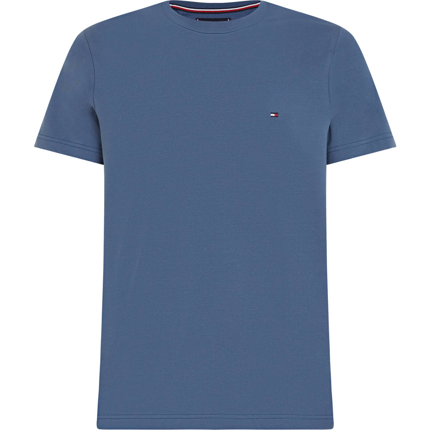 Tommy Hilfiger Big & Tall T-shirt Plus Size met logo faded indigo