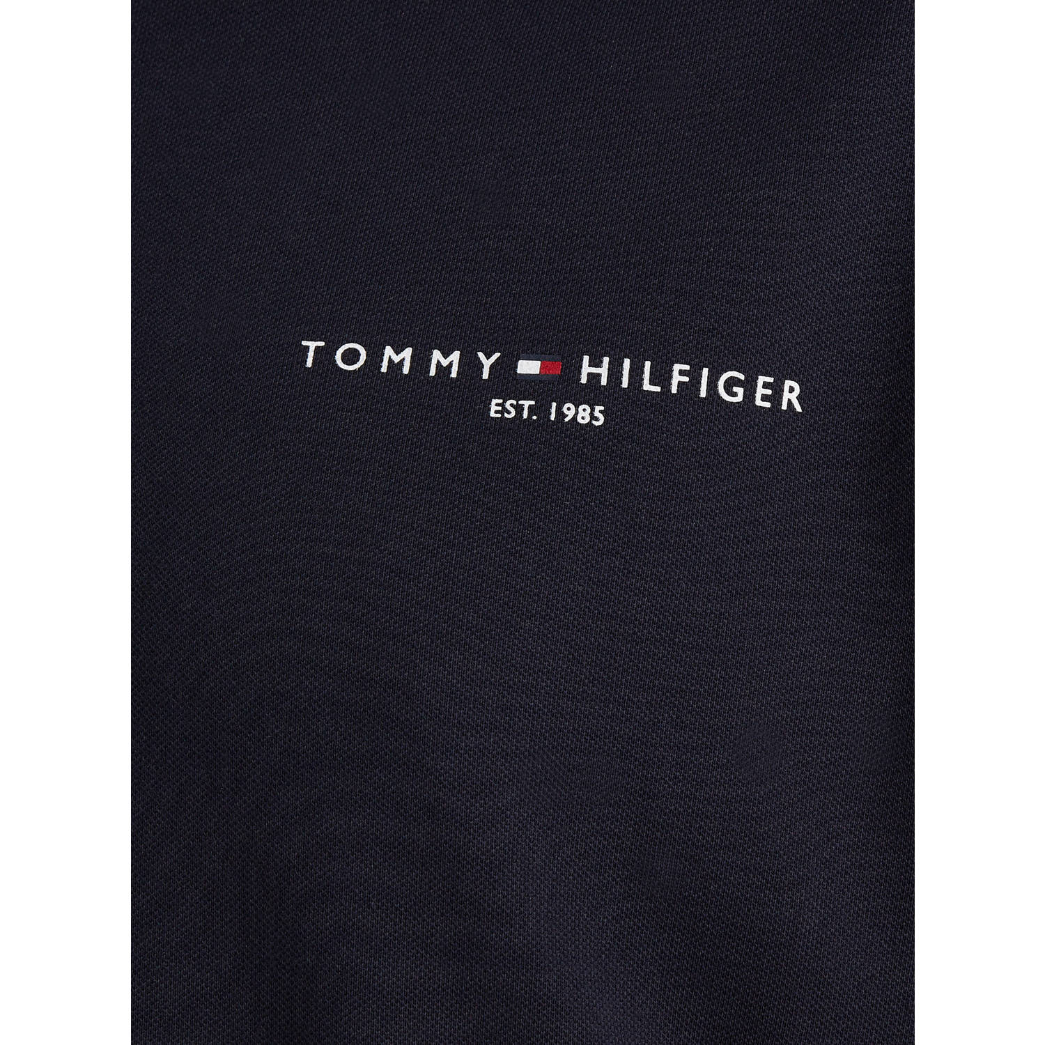 Tommy Hilfiger Big & Tall regular fit polo Plus Size met biologisch katoen desert sky