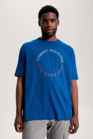 T-shirt Plus Size met printopdruk deep indigo