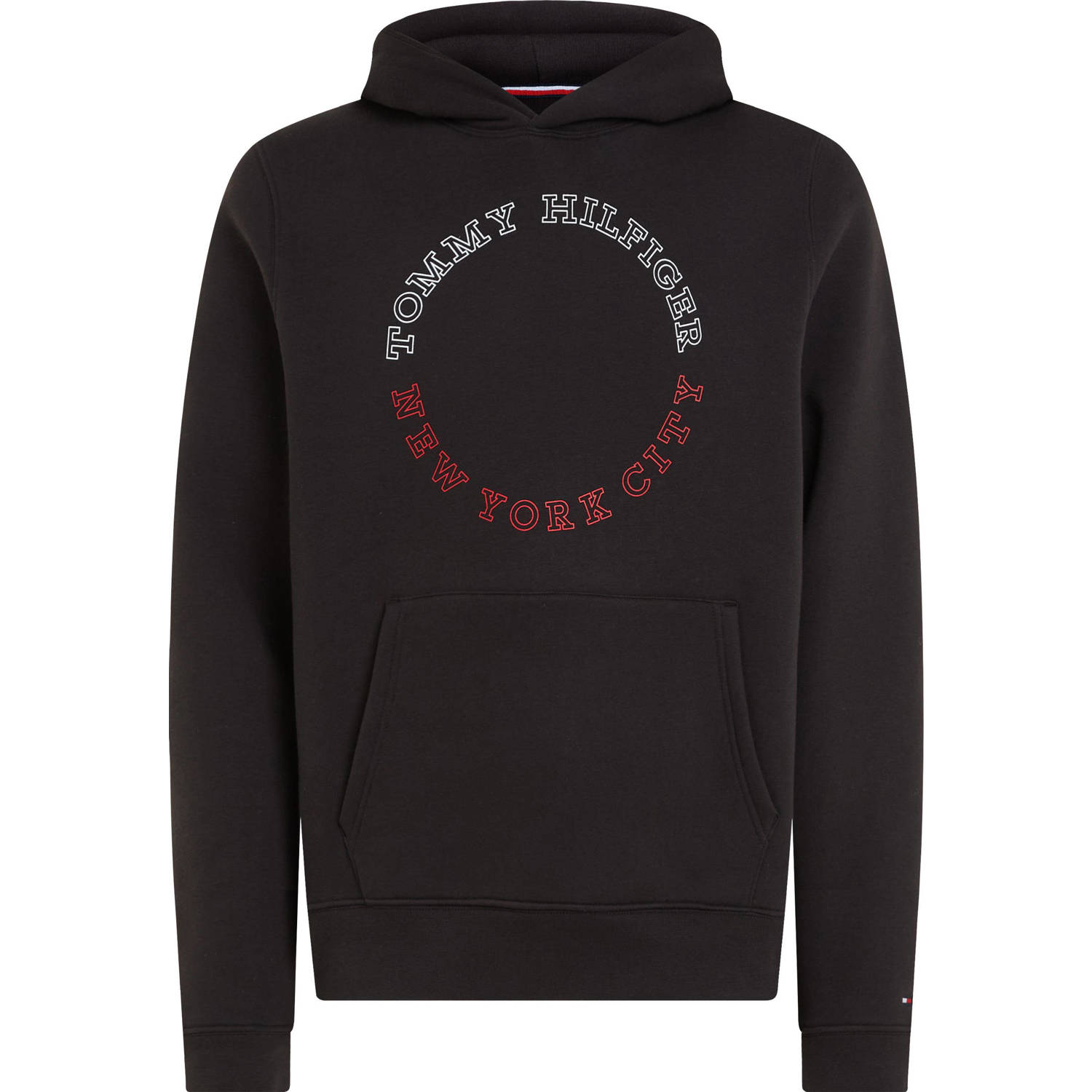 Tommy Hilfiger Big & Tall hoodie Plus Size met printopdruk zwart