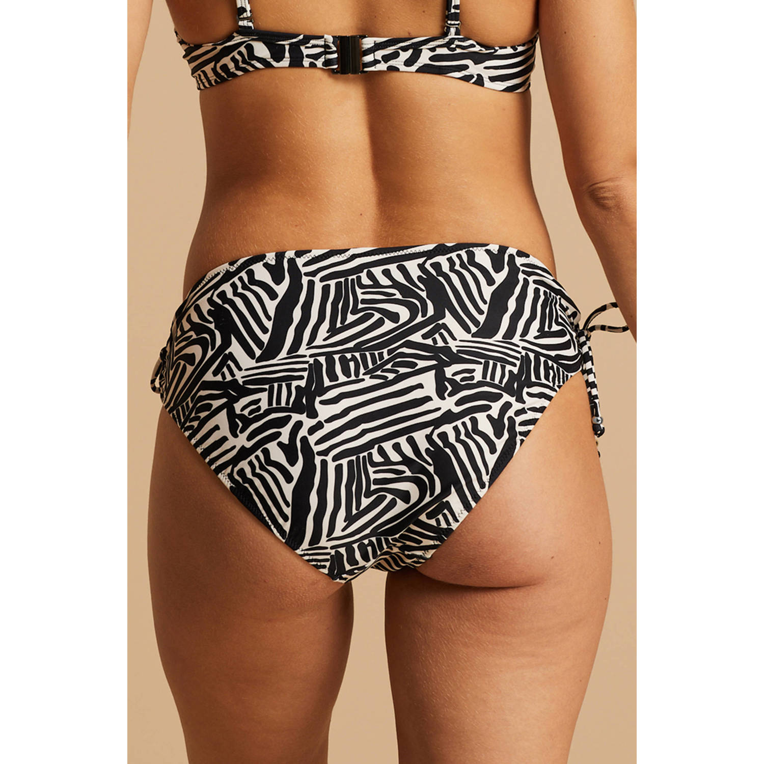 BEACHWAVE bikinibroekje zwart wit