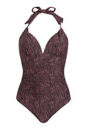 thumbnail: BEACHWAVE corrigerend halter badpak brique/zwart