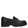 No Stress chunky leren loafers met gesp zwart