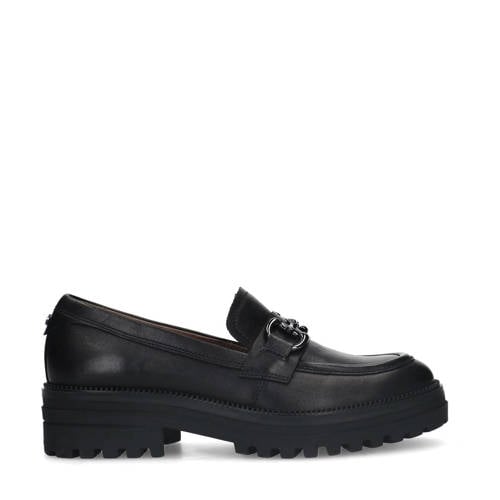 No Stress chunky leren loafers met gesp zwart afbeelding