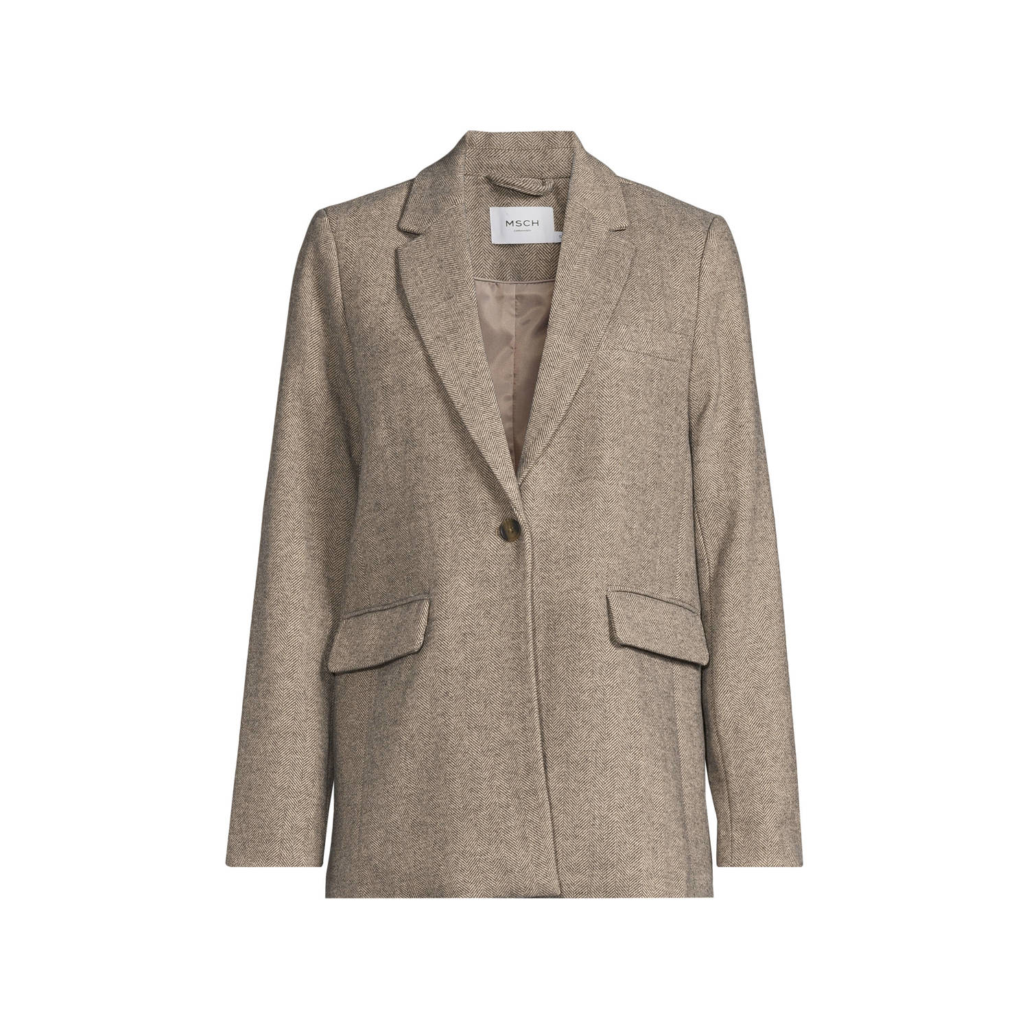 MSCH Copenhagen oversized blazer grijsgroen