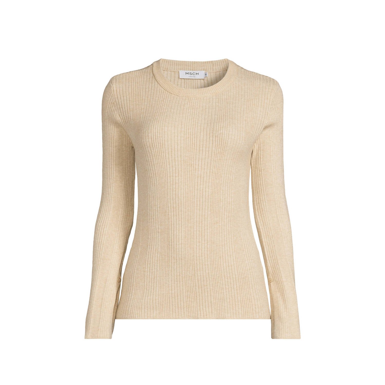 MSCH COPENHAGEN Dames Tops & T-shirts Mschvendela Rachelle Pullover Beige