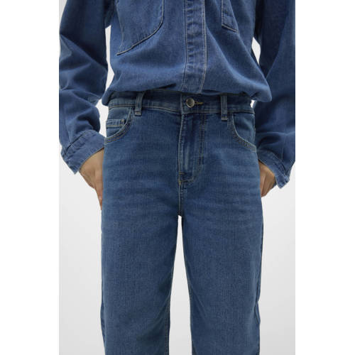 VERO MODA GIRL wide leg jeans VMDAISY medium blue denim afbeelding