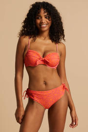 thumbnail: BEACHWAVE voorgevormde beugel bikinitop oranje/roze