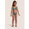 BEACHWAVE broderie anglaise bikini met ruches groen
