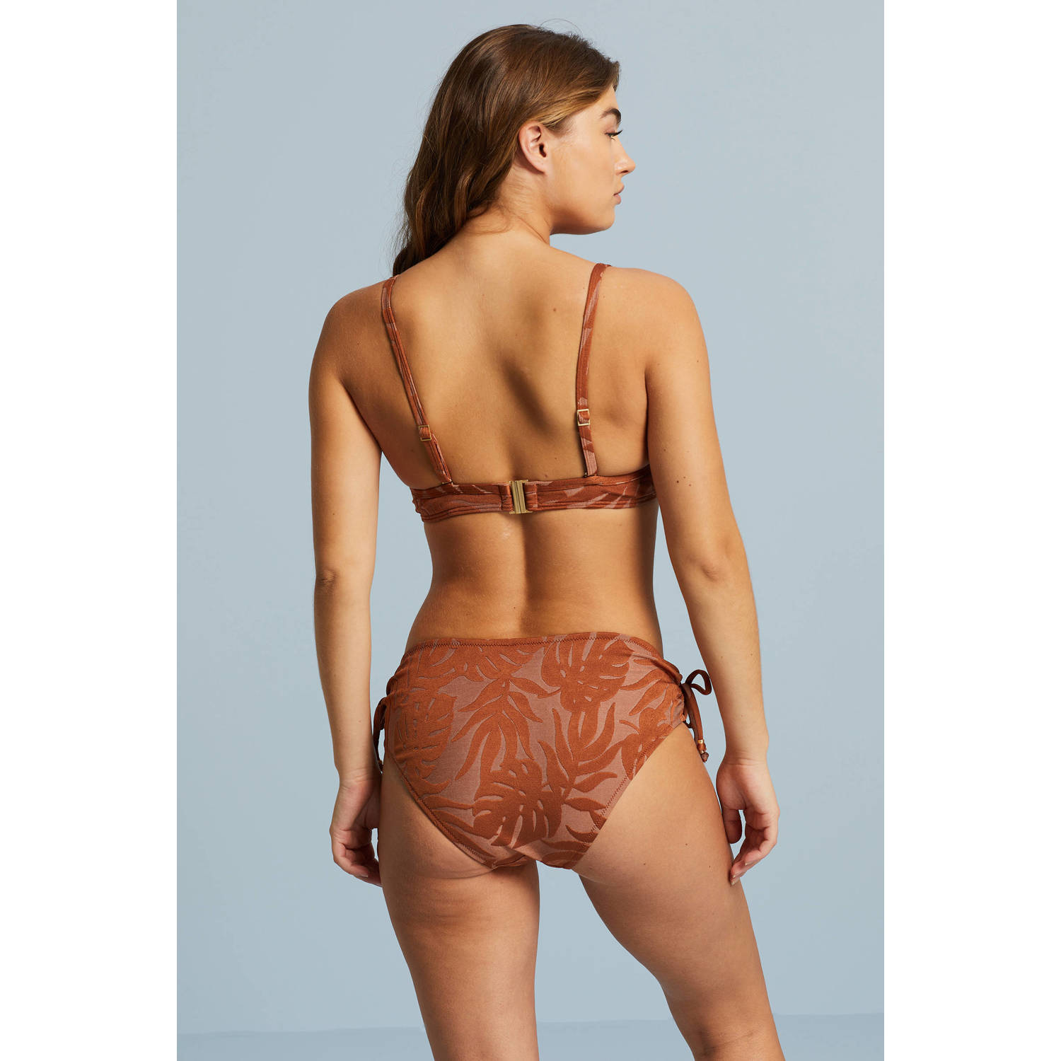 BEACHWAVE voorgevormde beugel bikinitop bruin