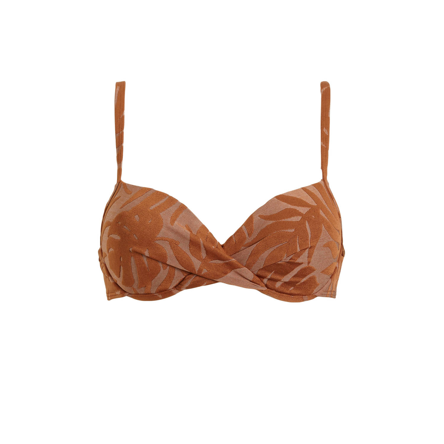 BEACHWAVE voorgevormde beugel bikinitop bruin