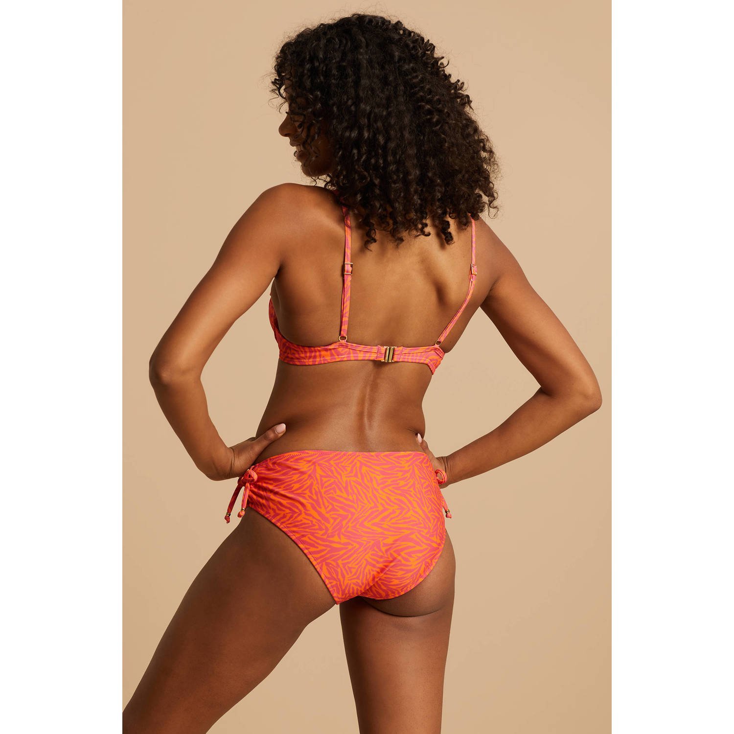 BEACHWAVE bikinibroekje oranje roze