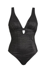 thumbnail: BEACHWAVE Curve corrigerend badpak met lurex zwart