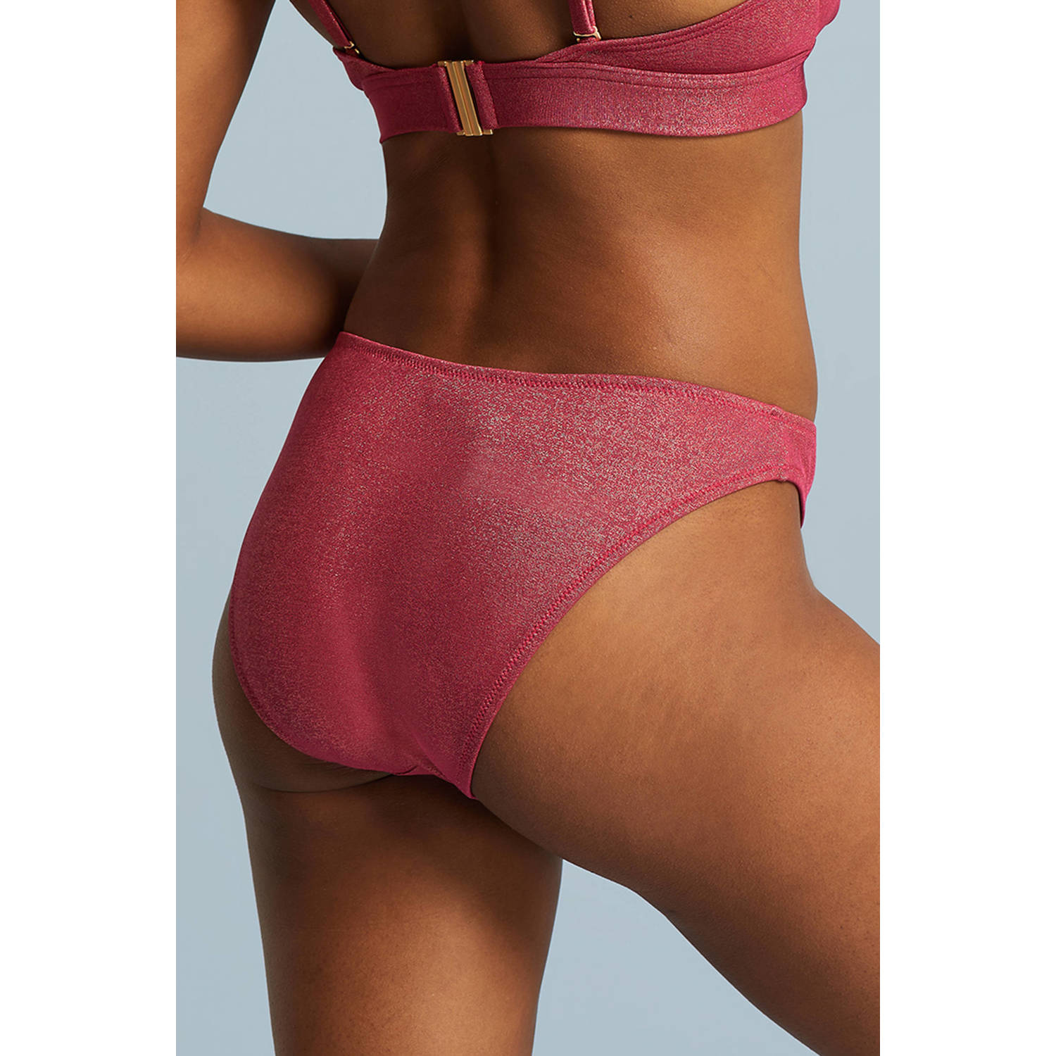 BEACHWAVE bikinibroekje met lurex roze