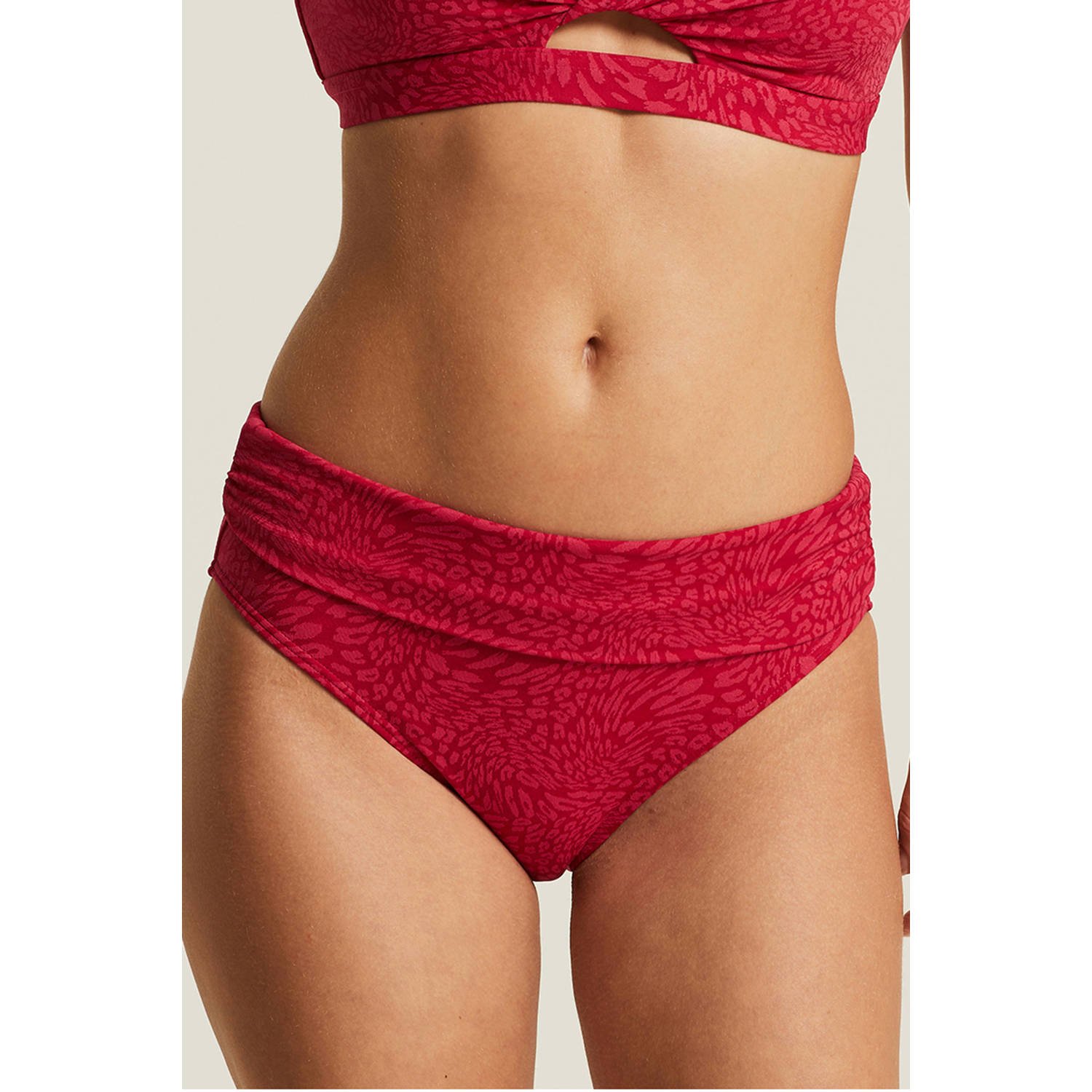 BEACHWAVE omslag bikinibroekje koraalrood