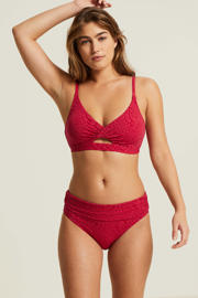 thumbnail: BEACHWAVE omslag bikinibroekje koraalrood