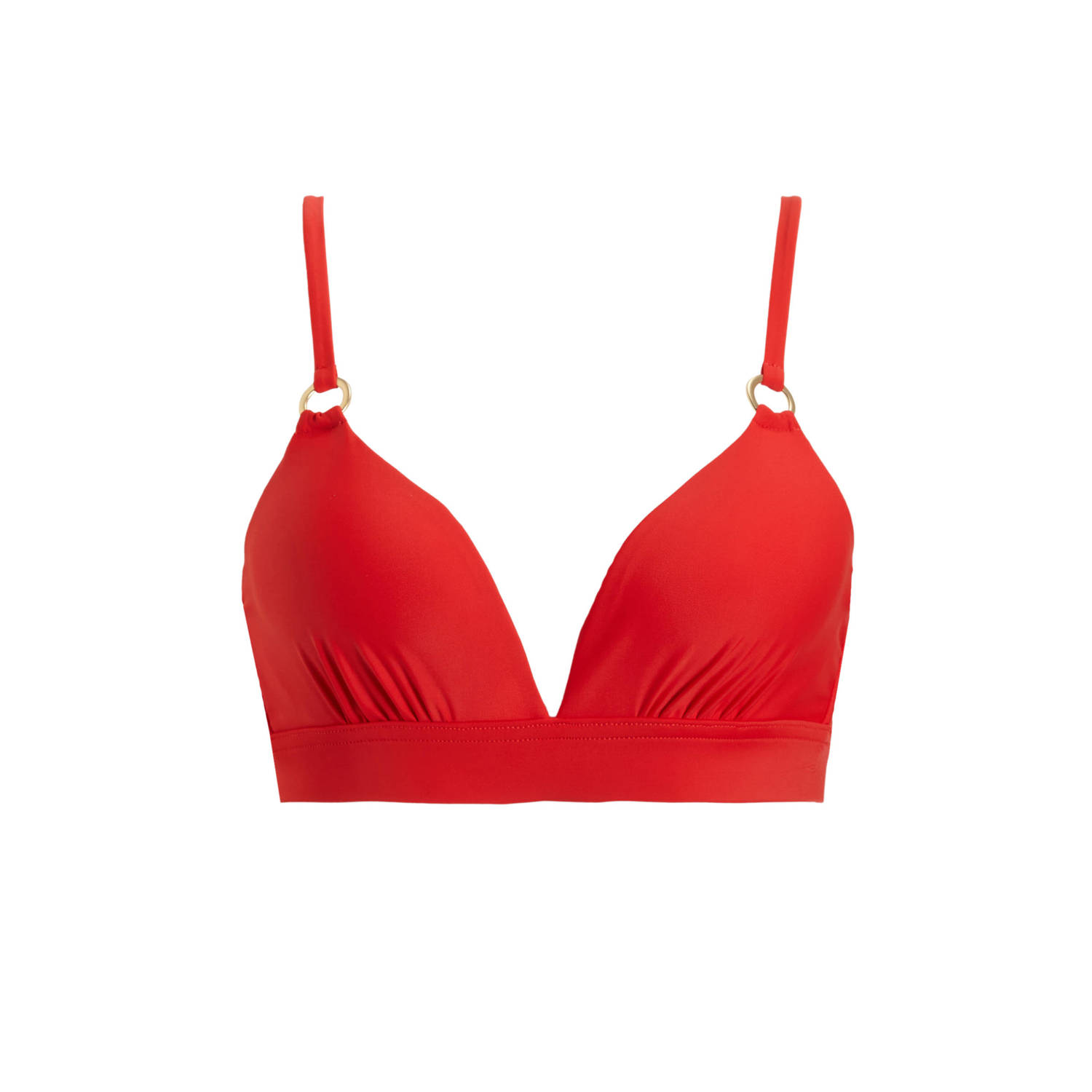 BEACHWAVE voorgevormde beugel bikinitop rood