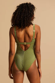 thumbnail: BEACHWAVE corrigerend badpak met ribstructuur groen
