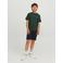 JACK & JONES JUNIOR T-shirt JJESTAR met logo donkergroen