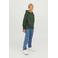 JACK & JONES JUNIOR hoodie JJESTAR met logo donkergroen