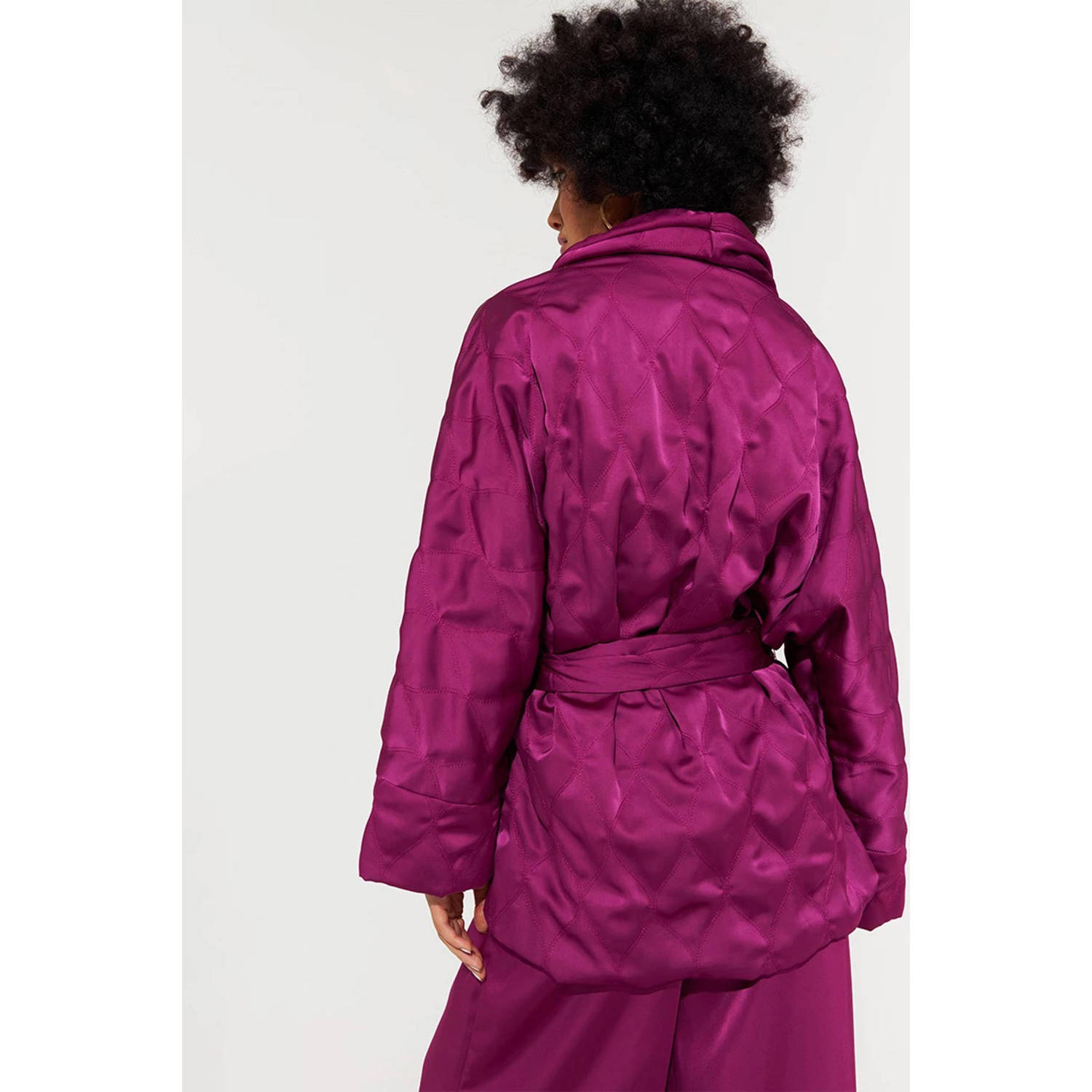 HARPER & YVE quilted kimono Danni paars