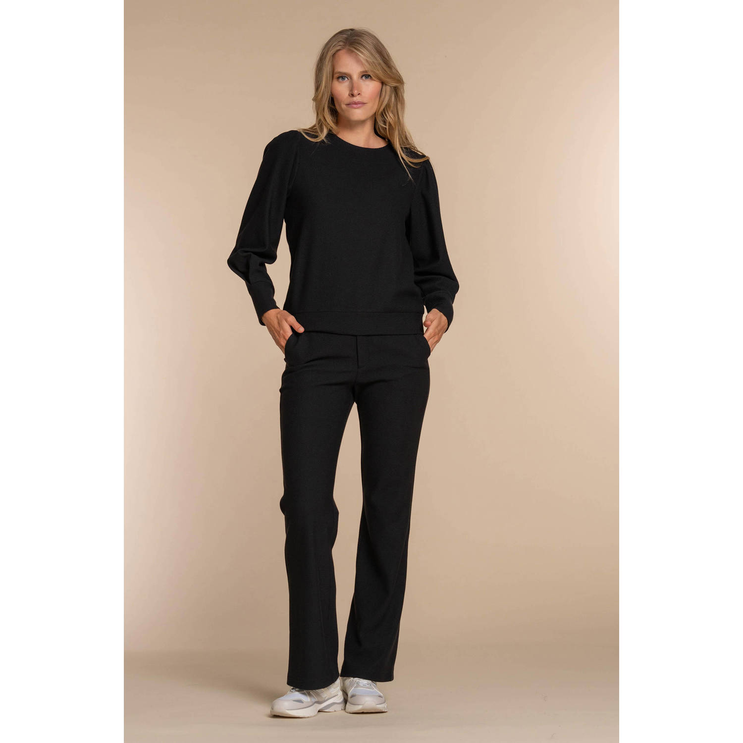 Geisha Comfortabele Broek Stijl Black Dames