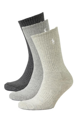 sokken - set van 3 grijs