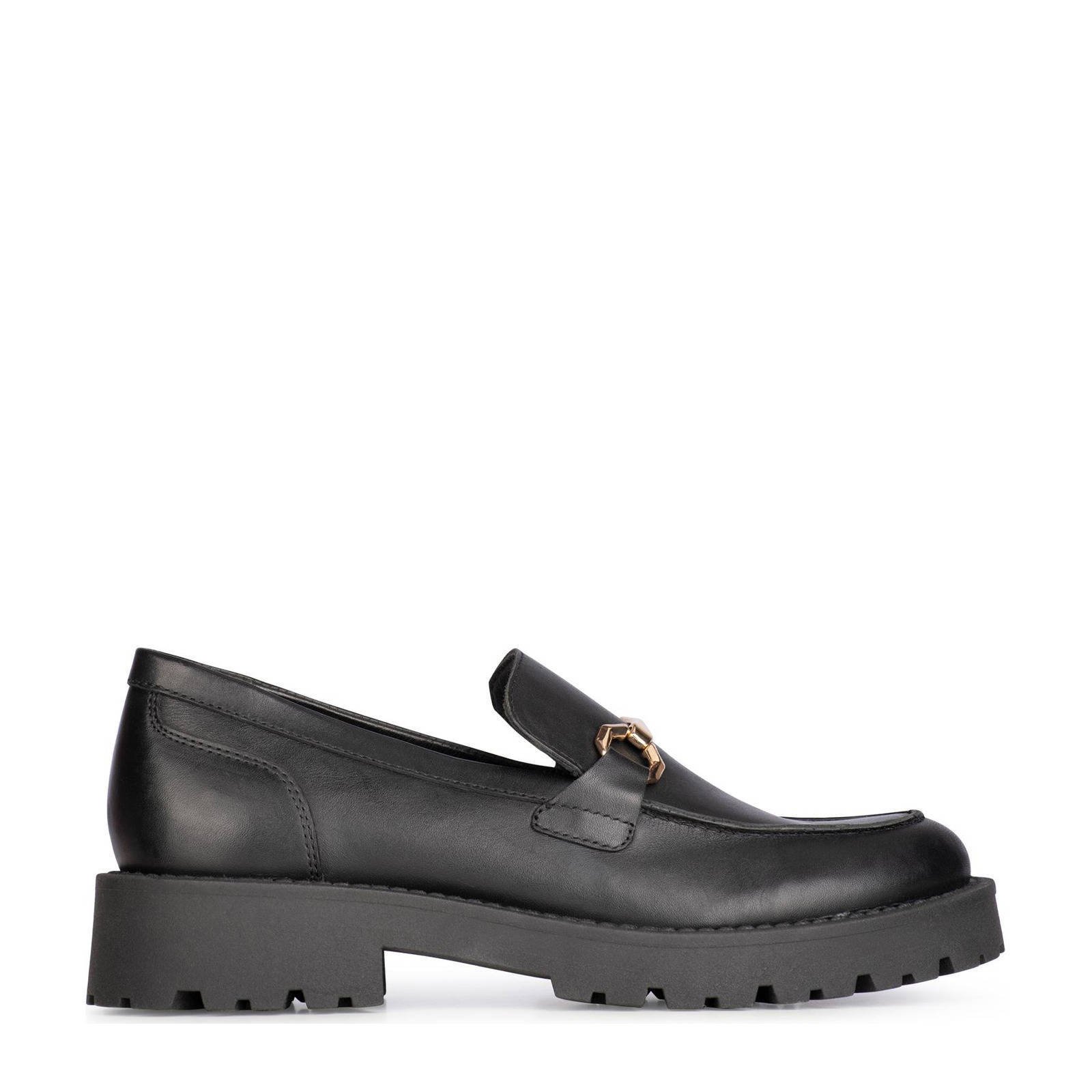 Zwarte best sale leren loafers