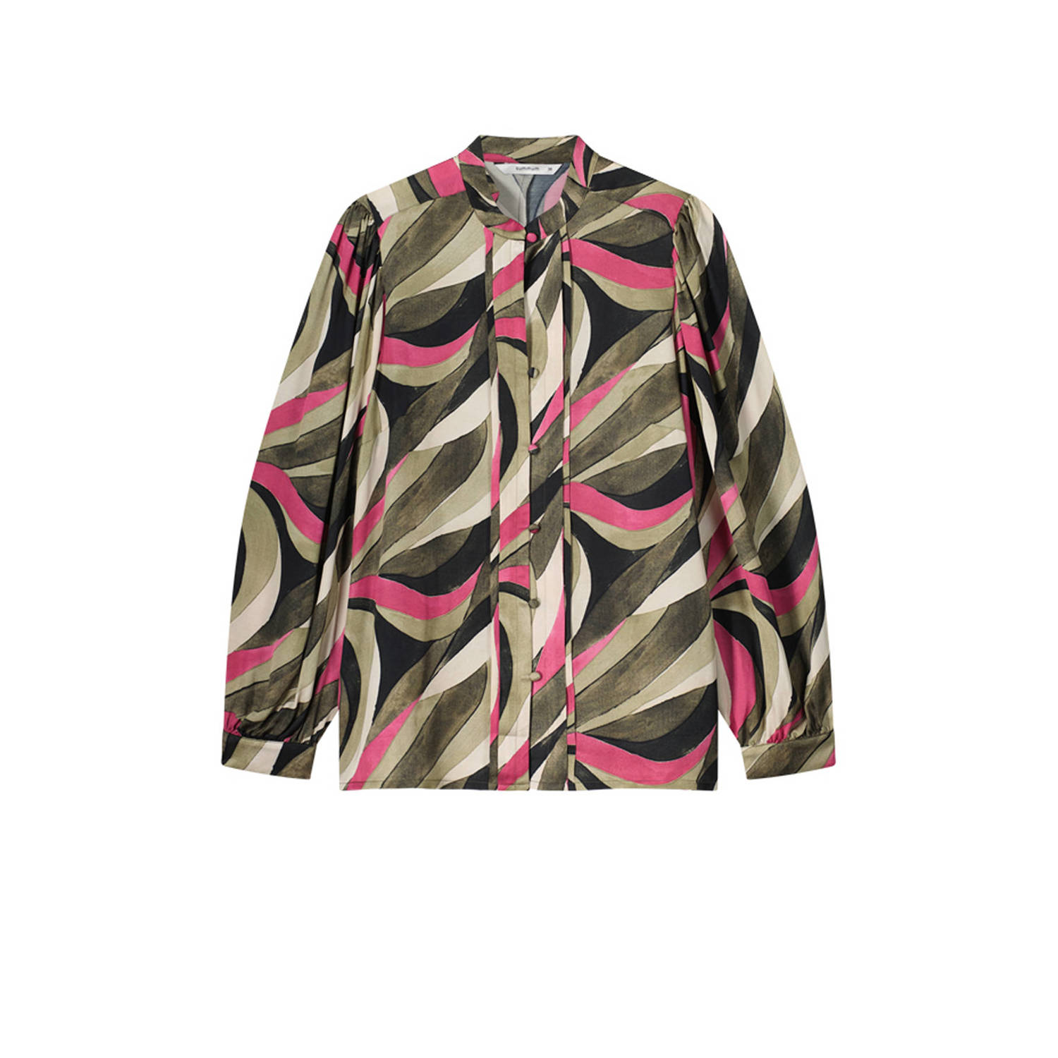 Summum blouse met all over print groen roze