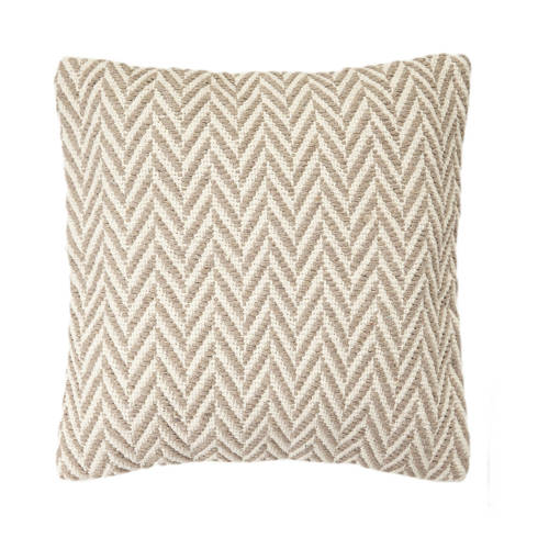 NOUS Living sierkussenhoes Leicester (45x45 cm) - zand/off white