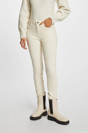 slim fit broek ecru