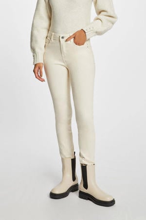 slim fit broek ecru