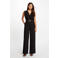 Morgan wide leg jumpsuit zwart