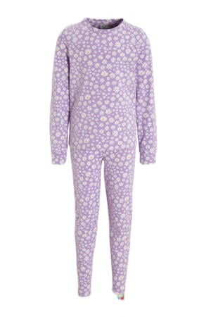pyjama Daisy Flower lila/wit