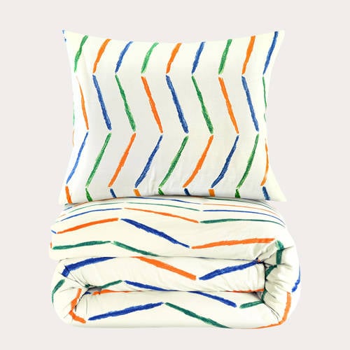 Wehkamp NOUS Kids katoenen dekbedovertrek 1 persoons (140x200 cm) aanbieding