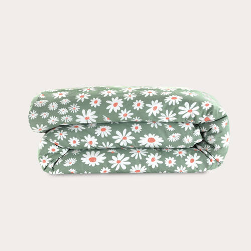 NOUS Kids katoenen dekbedovertrek ledikant (100x135 cm) - Groen