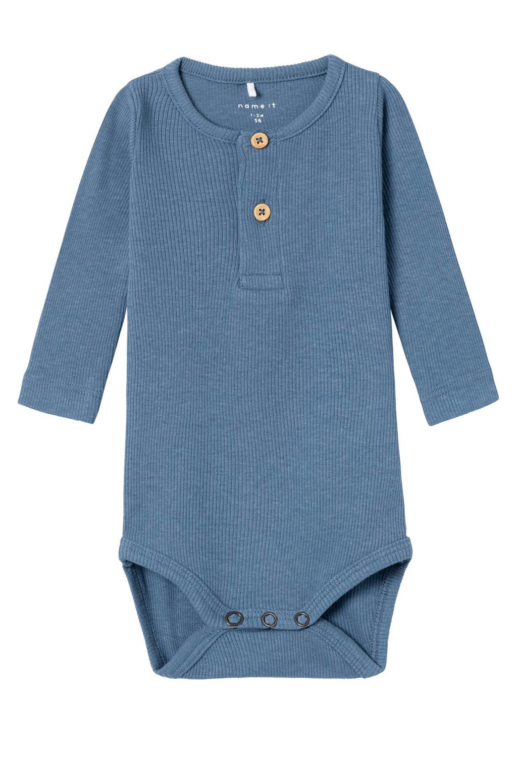NAME IT BABY romper NBMKAB zacht middenblauw